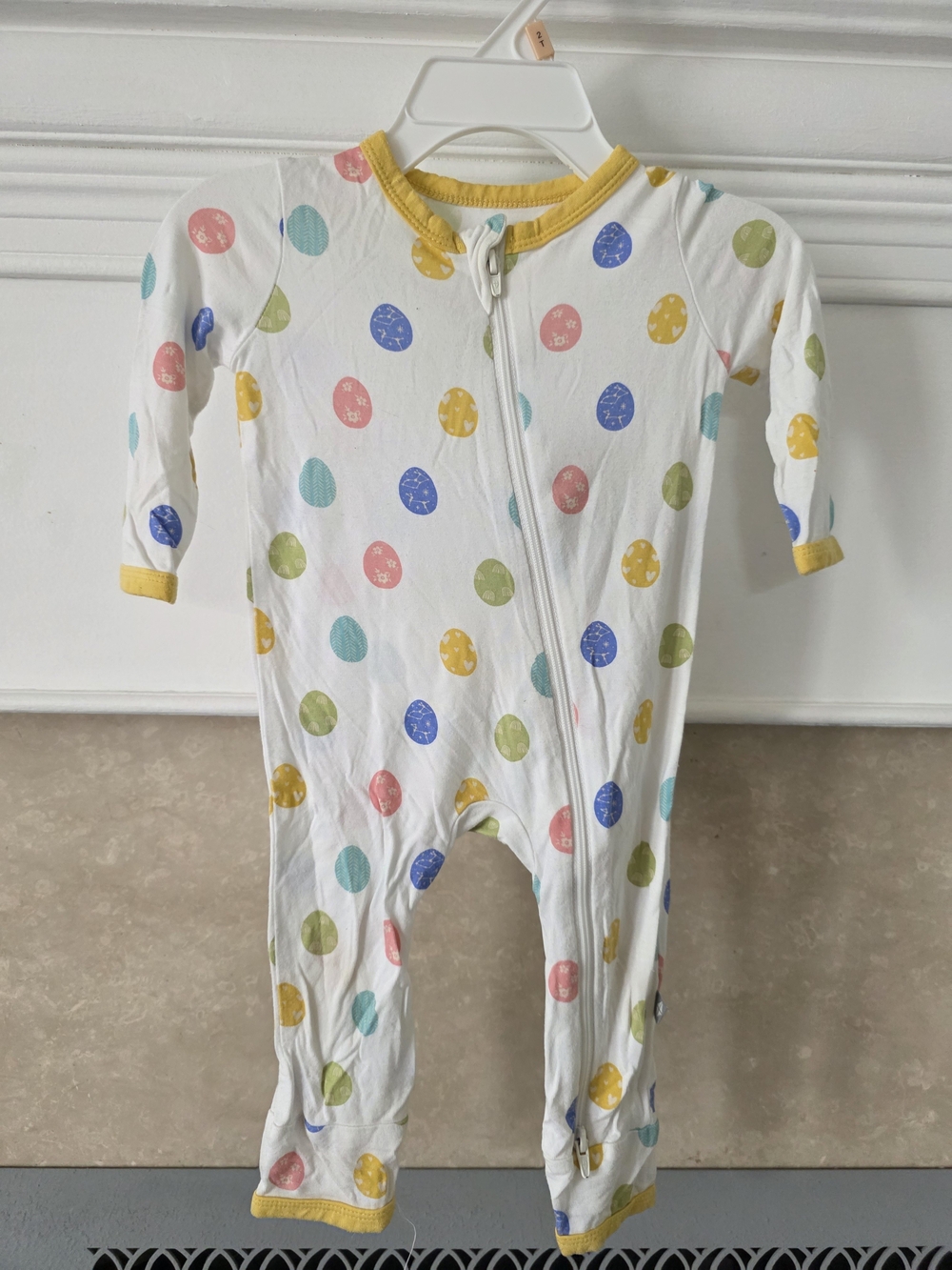 Kyte Baby Spring Egg Zip Romper